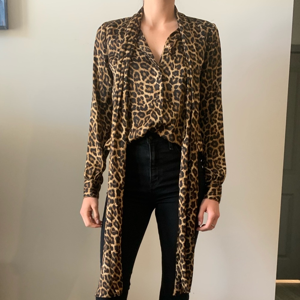 Michael Kors leopard print blouse